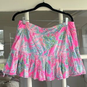 Lilly Pulitzer ruffled athletic skirt